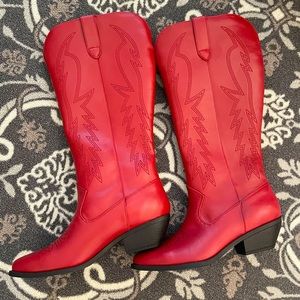 Red Cowboy Boots